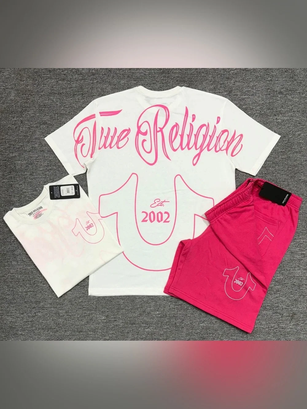 3X True Religion Shorts Set